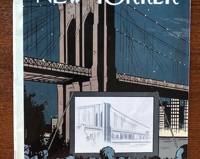 Vintage NYC Cultural magazine, no address label on cover! Iconic Journalism & Cartoons - Collectible Issue Gift for magazine lovers!