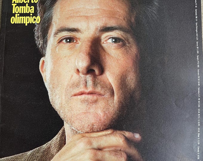 Pre-Owned Collectible - Vintage rare magazine Italia MAX 1992, Dustin Hoffman cover
