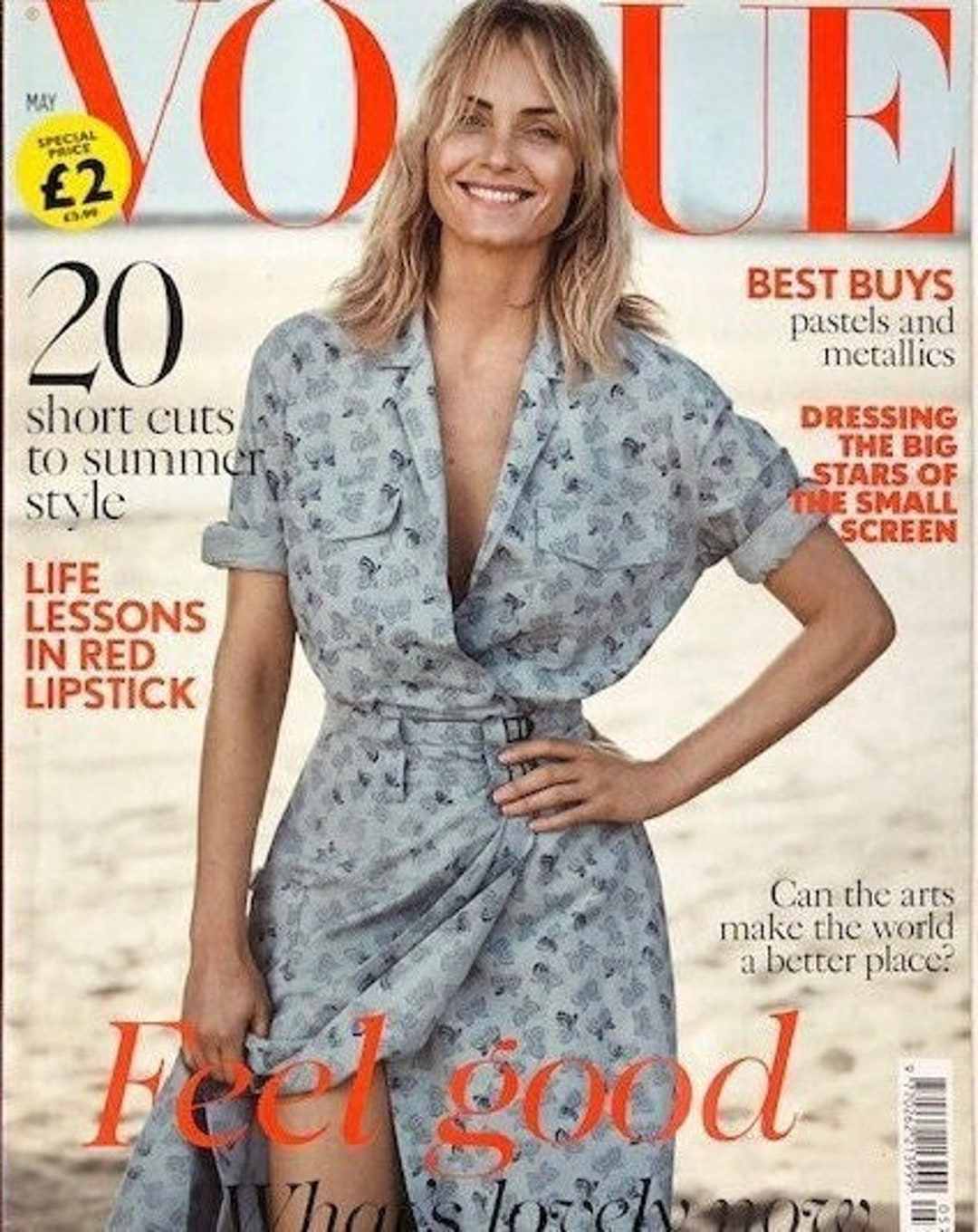 Pre-owned Magazine Vogue UK Cover Amber Valletta-iconic Style