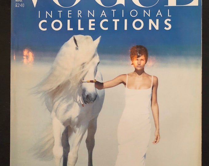 Pre-Owned Vogue magazine March 1990 - International Collections cover