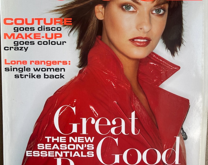 Vogue magazine British 1994 cover Linda Evangelista