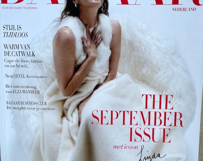 Fashion rare magazine HARPER'S BAZAAR Netherlands cover Linda Sprerings