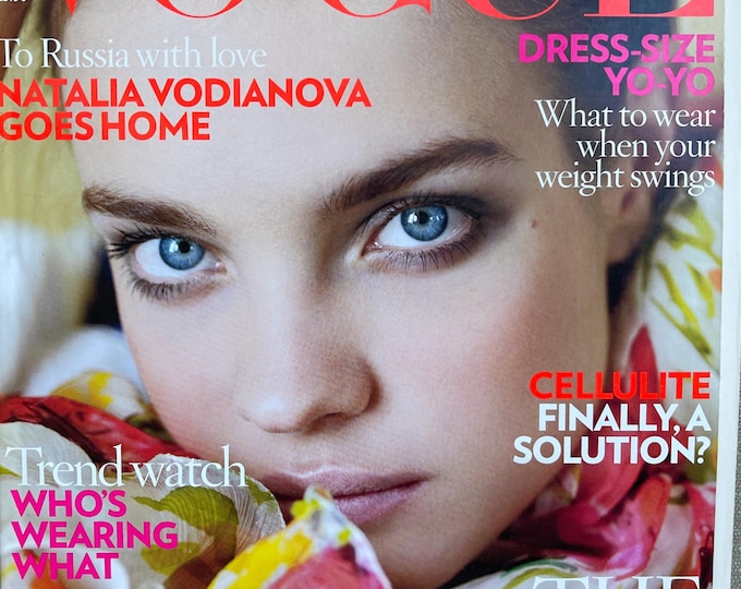 Pre-Owned Vogue magazine may 2008 cover Natalia Vodianova