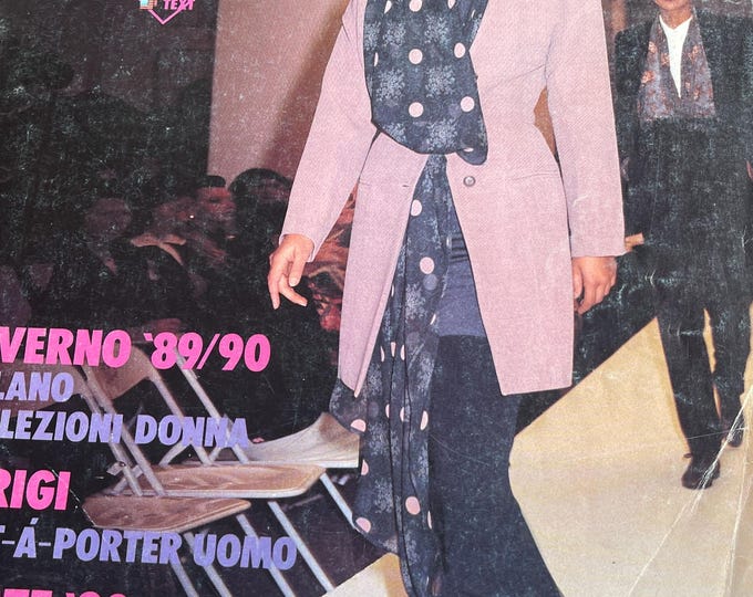 Runway-focused Vintage Gap Italia magazine 1989-Japanese titles - English - Globel style inspiration