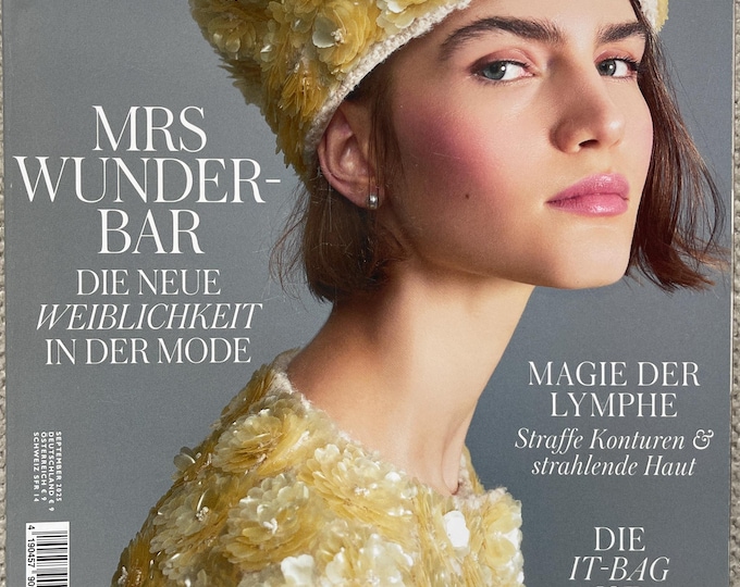 Fashion magazine German MADAME cover girl Ana Milojevic