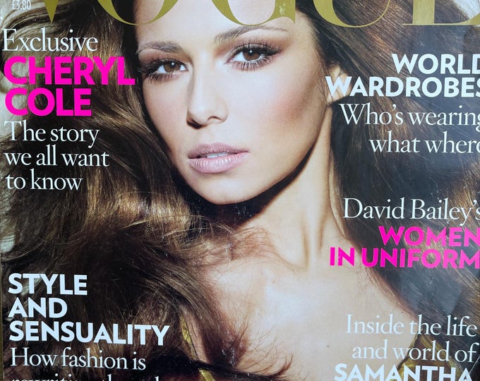 Pre-Owned Magazine Vogue 2009 cover Cheryl Stone-Iconic Style Fashion Covers Photography Models & Editorials