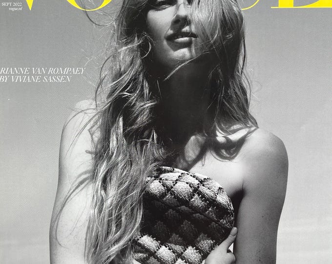 Vogue Netherlands 2022 cover Rianne van Rompaen - unique rare collectible Vogue Magazine!