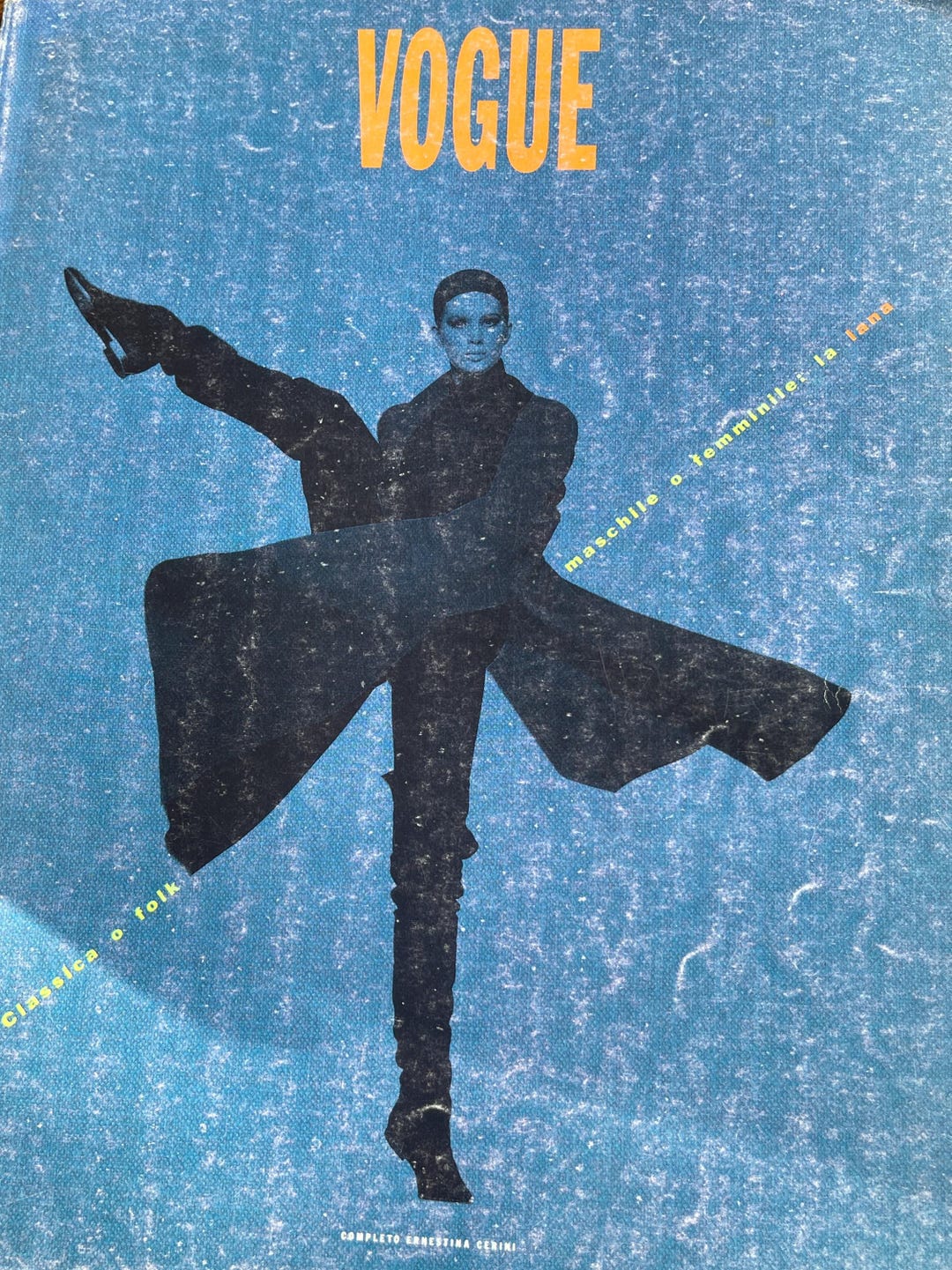 Pre-owned Vintage Magazine Vogue Italia Supplemento February 1990