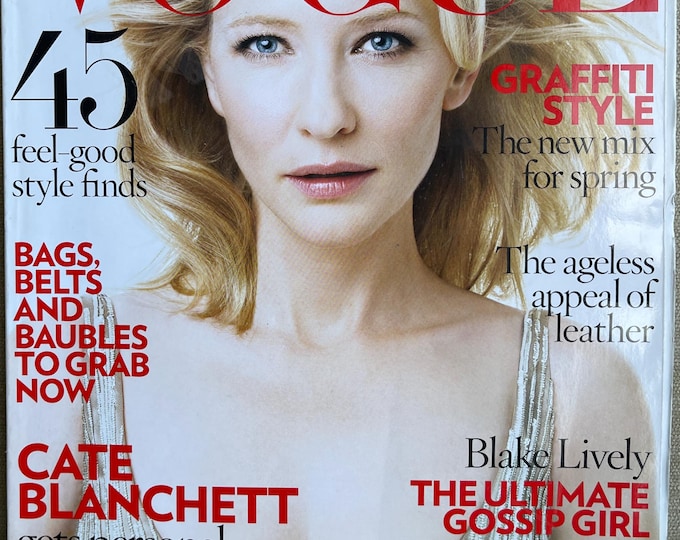 Pre-Owned Magazine Vogue 2009 cover Cate Blanchet-Iconic Style Fashion Covers Photography Models & Editorials