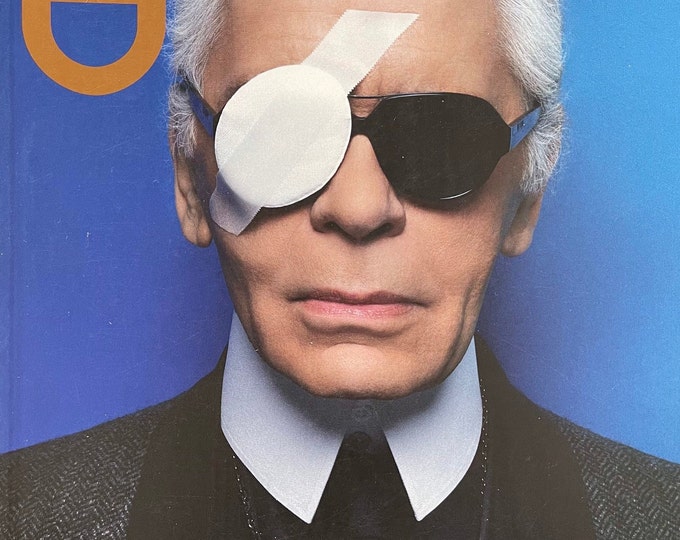 Collect it - Unique rare Magazine I-D cover Karl Lagerfeld-Youth Culture & Fashion- Iconic Style Photography- Collectible Magazine