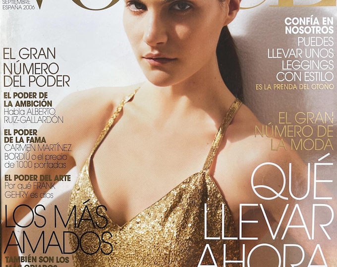 Fashion magazine Vogue Spain 2006 cover Missy Rayder -Iconic fashion Style & Photography Fashion Models - Editorials