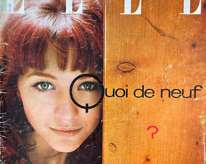For Women who read fashion -Vintage fashion magazine Elle magazine 1962