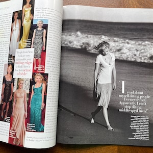 Begagnad vintagemodetidning Harper's Bazaar-omslag Scarlett Johansson! bild 10