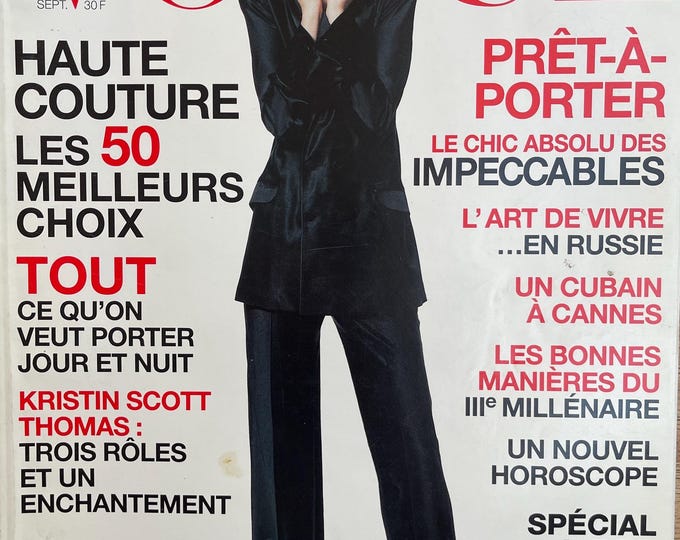 Pre-Owned Vogue Paris MAGAZINE 1994 September cover Phoebe O'Brien - Collectible issue