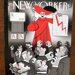 The cover's just the beginning - The New Yorker 2008 Iconic Journalism & Cartoons - Collectible Issue Gift for magazine lovers!