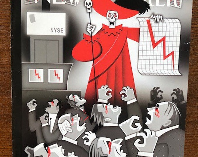 The cover's just the beginning - The New Yorker 2008 Iconic Journalism & Cartoons - Collectible Issue Gift for magazine lovers!