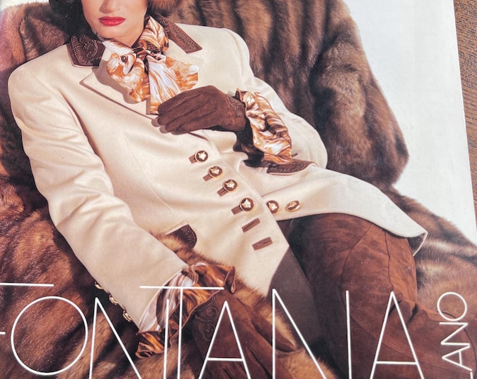 Own a piece of Vogue history-Vintage rare  Magazine Vogue Italia 1993 Fontana Couture Milano supplemento