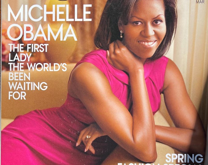 Own a piece of Vogue history -Vogue US March 2009 cover Michelle Obama-Iconic Style Fashion Covers Photography Models & Editorials