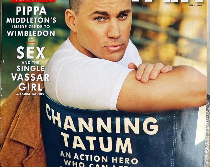 Pre-Owned Collectible - Vintage rare Magazine VANITY FAIR cover Channing Tatum by Bruce Weber- Collectible Retro issue