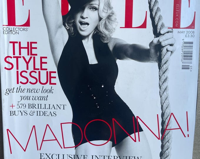 Pre-Owned -Fashion magazine ELLE May 2008 magazine cover Madonna