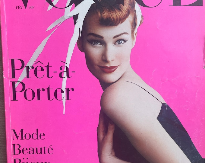Pre-Owned magazine Vogue Paris 1995 - cover Meghan by Mario Testino