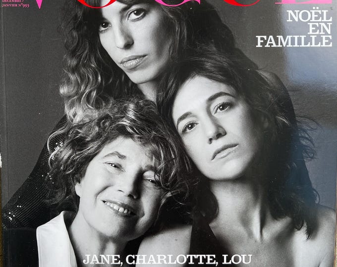 Pre-Owned Unique rare Magazine Vogue Paris 2019 cover Jane Birkin -Iconic style & Cover Photography Fashion Models Collectible Issue!