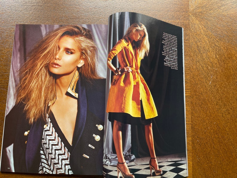 Begagnad vintagemodetidning Harper's Bazaar-omslag Scarlett Johansson! bild 6