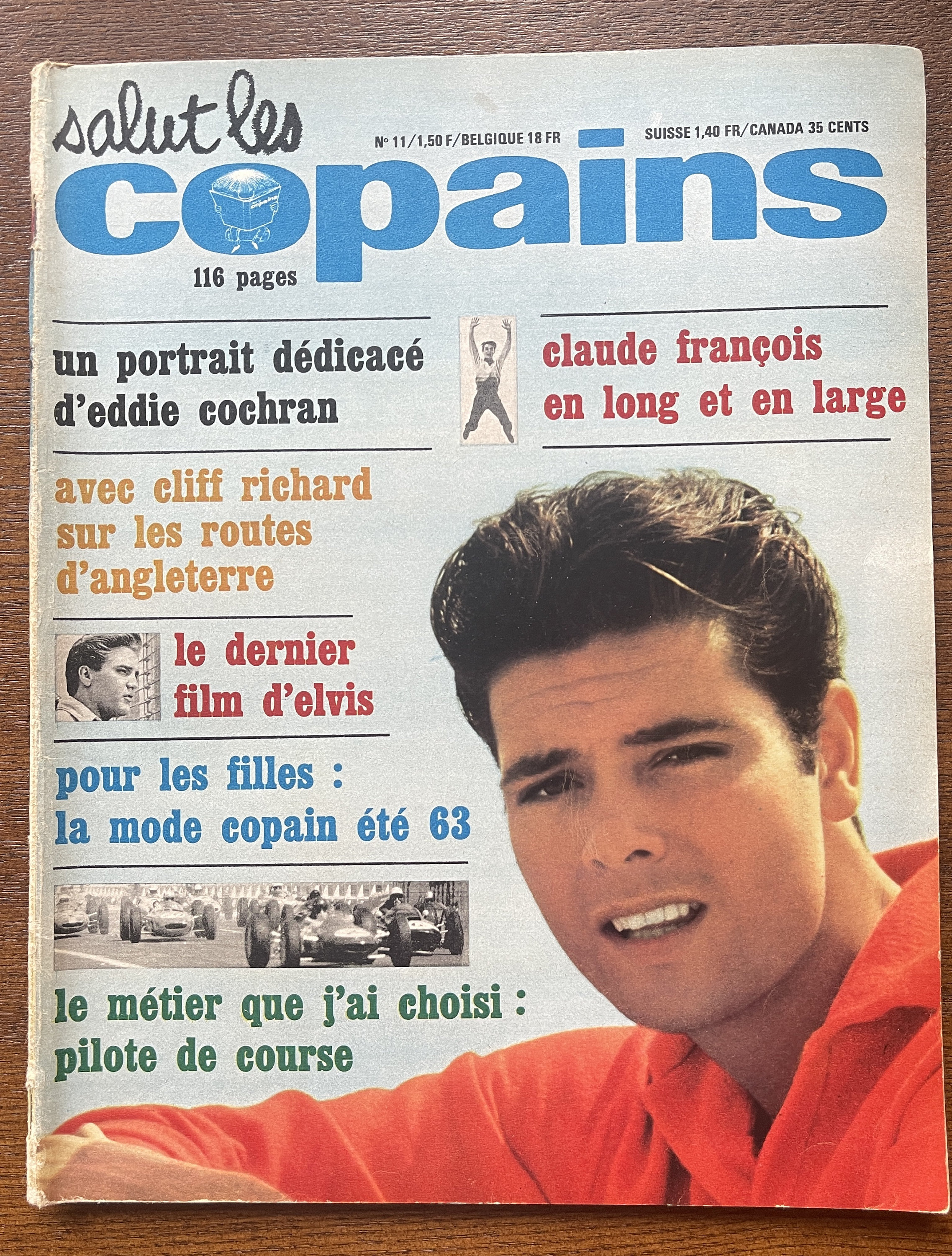 Music Culture - Vintage rarePop music magazine French salut les copains the 1960s Cliff Richard-Iconic Music History