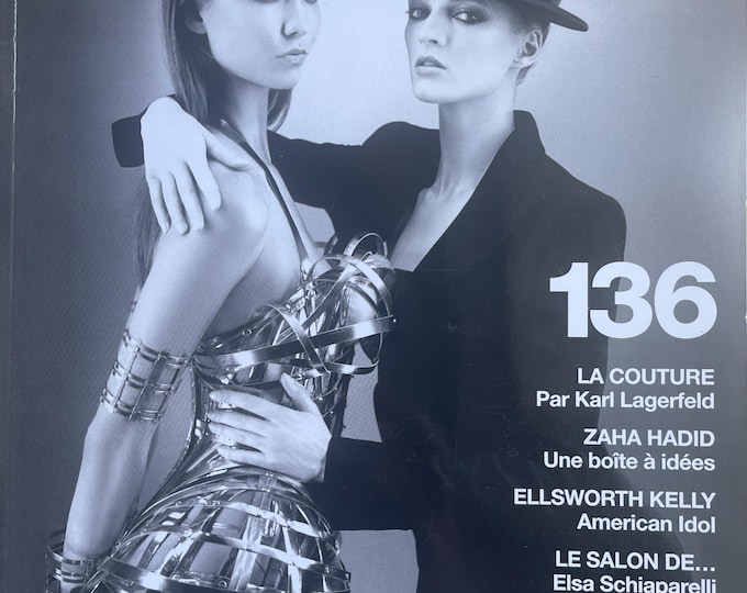 Pre-Owned Vintage rare fashion magazine Numero 2012 French No 136 cover Karlie Kloss & Daria Strokous - Graphique