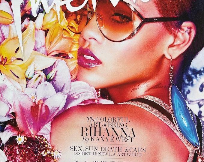 Read between the Icons - Unique rare Magazine INTERVIEW Rihanna!Culture icon-Celebrity Interviews & Art -Vintage Collectible issue
