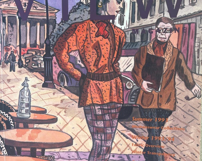 Pre-Owned Textile View magazine winter 1992 cover Paris Pick-up.