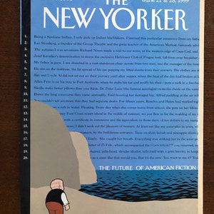 The cover's just the beginning - The  New Yorker 1999 Iconic Journalism & Cartoons - Collectible Issue Gift for magazine lovers!
