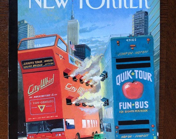 Vintage NYC Cultural magazine, no address label on cover Iconic Journalism & Cartoons - Collectible Issue Gift for magazine lovers!