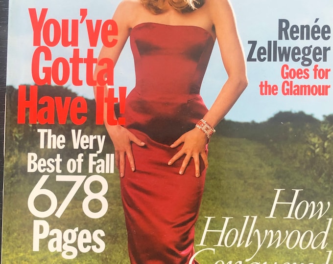 Vogue September 1998 678 pages cover Renee Zellweger
