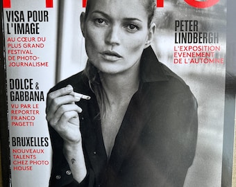 Pre-Owned French edition Photo Magazine 2016 Kate Moss cover & special Peter Lindbergh - iconic magazine