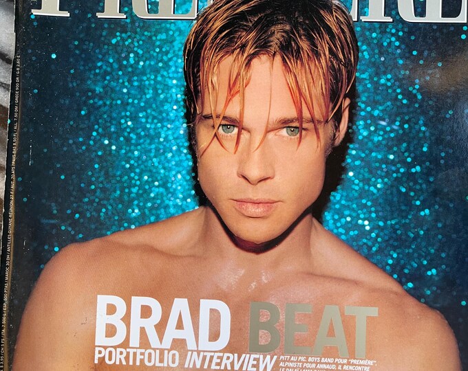 Pre-Owned vintage rare magazine Premiere 1997 The Movie Magazine cover Brad Pitt - vintage advertisement!