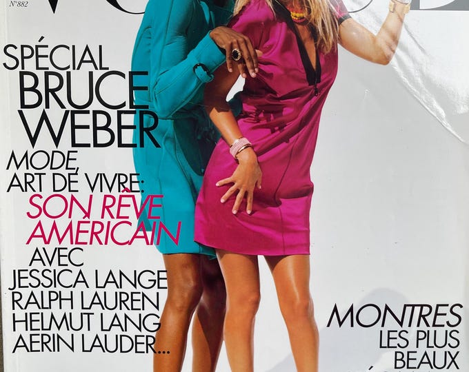 Own a piece of Vogue history-Magazine Vogue Paris 2007 -cover Bruce Weber-iconic style & Cover Photography Fashion Models
