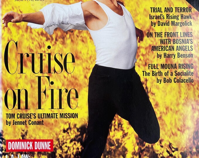 Pre-Owned Collectible - Vintage rare Magazine VANITY FAIR 1996 cover Tom Cruise on Fire-Iconic stories, Collectible Retro issue Titanic!
