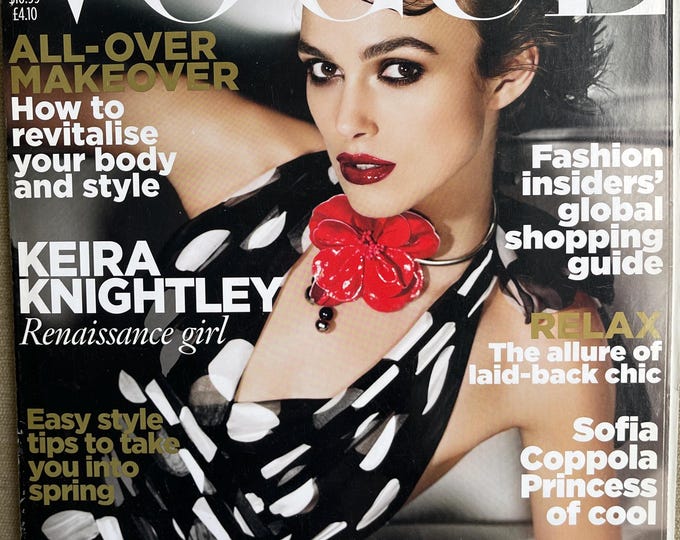 Pre-Owned British Vogue 2011 - cover Keira Knightley by Mario Testino