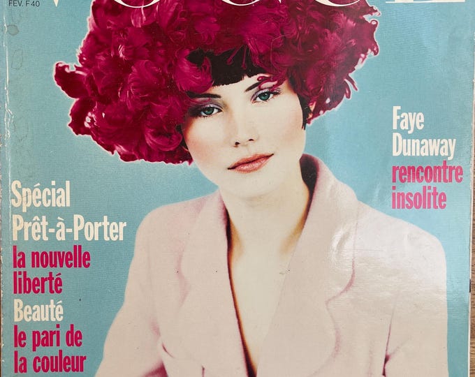 Pre-owned Vogue Paris 1993 magazine cover Janine