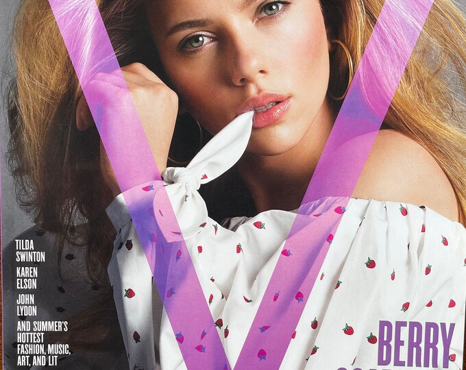 For Women who read fashion -Unique rare fashion magazine V No. 65 cover Berry Scarlet