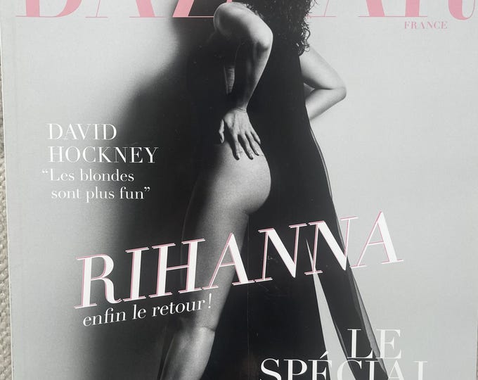 Fashion magazine HARPER'S BAZAAR France edition cover The people's popstar Rihanna!