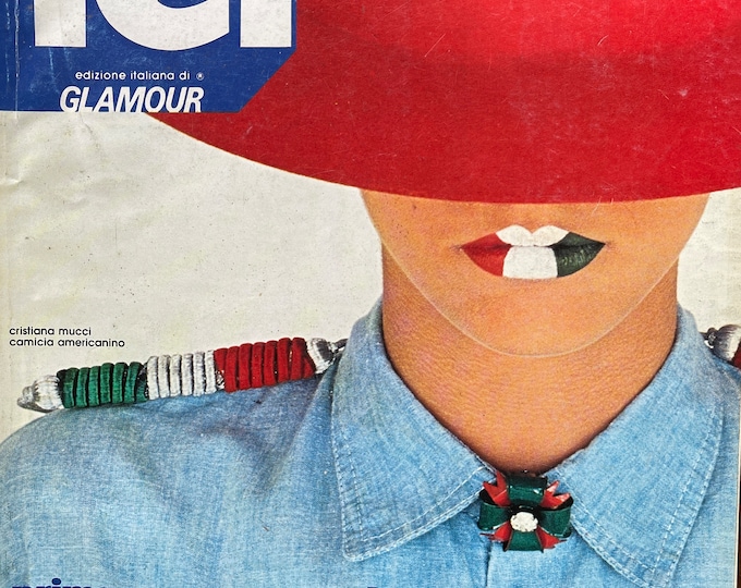 For Women who read fashion -Vintage rare fashion magazine LEI 1982 Italia