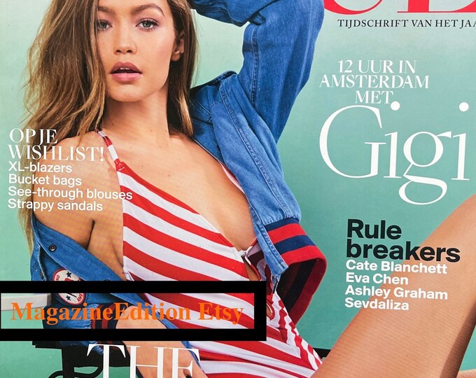Own a piece of Vogue history -Magazine Vogue Netherlands cover Gigi Hadid