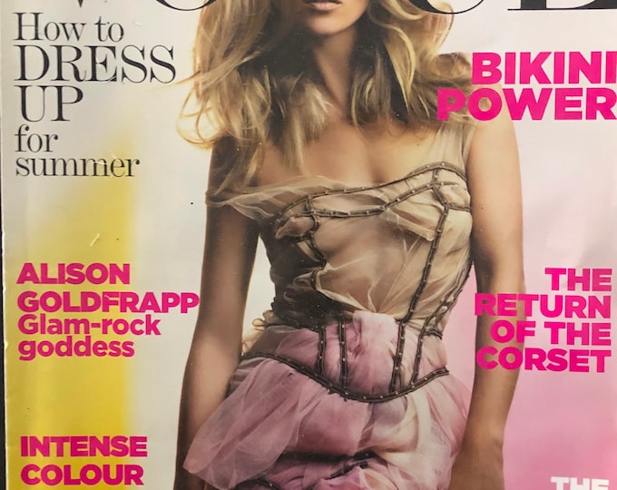 Own a piece of Vogue history - British Vogue Magazine 2006 cover Kate Moss - Iconic Style Fashion Covers Photography Models & Editorials