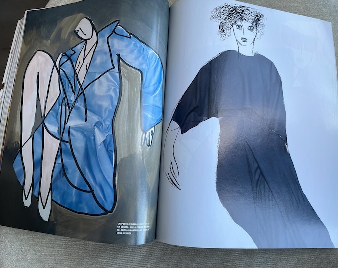 Magazine Vogue Italia 2020 - Iconic style & Cover No Photoshoot Production was Required in the making of this issue - Milo Manara!