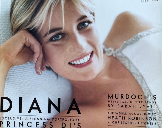 For Women who read fashion -Fashion rare magazine VANITYFAIR 1997  cover Diana, Exclusive portfolio!