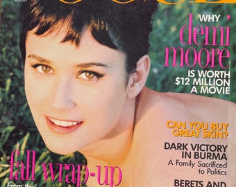 Pre-Owned Vogue US December 1995 cover Demi Moore-Iconic Style Fashion Covers Photography Models & Editorials