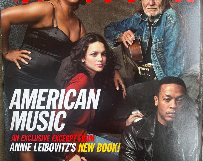 Collectible - Vintage rare Magazine VANITY FAIR 2003 cover American Music Issue -Vintage Print -Iconic stories
