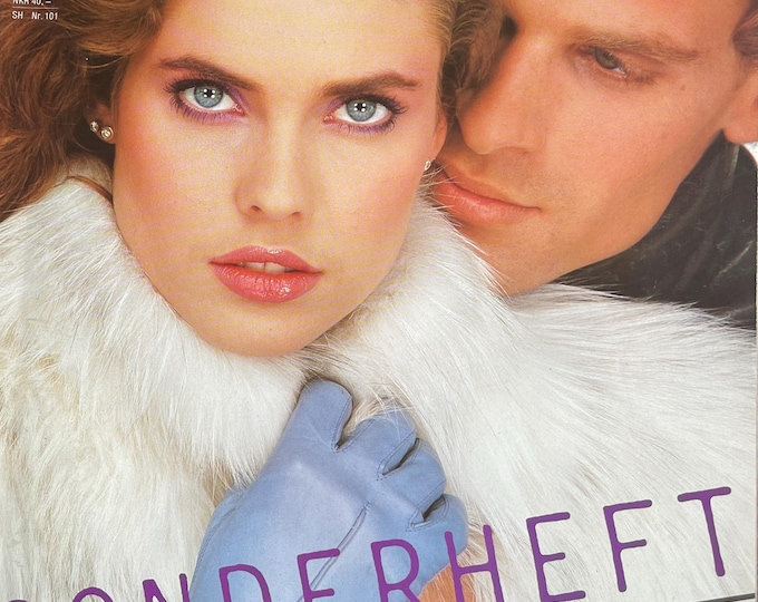 Vintage rare fashion Magazine VOGUE Deutsch Pelz + Leder 1981/82-Iconic Style Fashion Covers Photography Models & Editorials